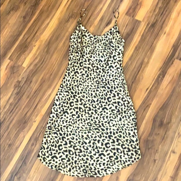 Lilyful Satin Animal Print Slip Dess - Picture 2 of 5